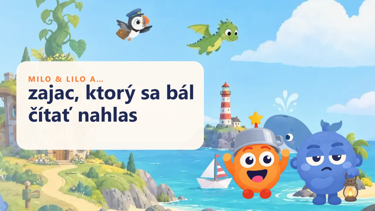 Milo a Lilo a zajac, ktorý sa bál čítať nahlas